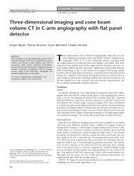 Three-dimensional imaging and cone beam volume CT in C-arm ...