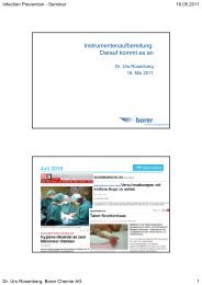Instrumentenaufbereitung - Infectionprevention.ch