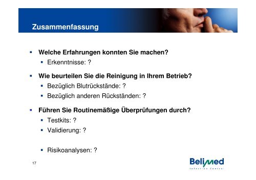 Blickpunkt Instrumentenaufbereitung - Infectionprevention.ch