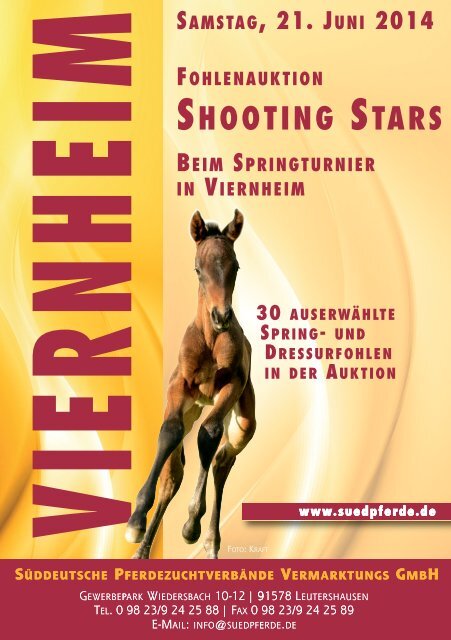 Shooting Stars - Süddt. Fohlenauktion am 21. Juni 2014  in Viernheim