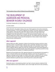 the development of aggression and prosocial behavior in