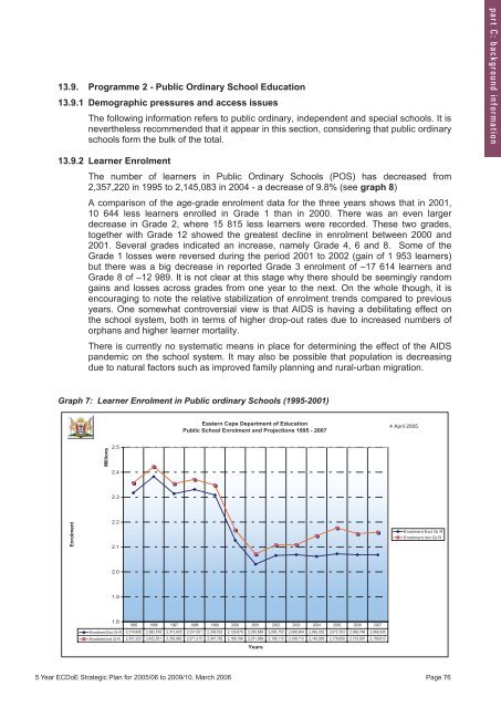 5 Year Strategic Plan 2005/06 - Department of Education