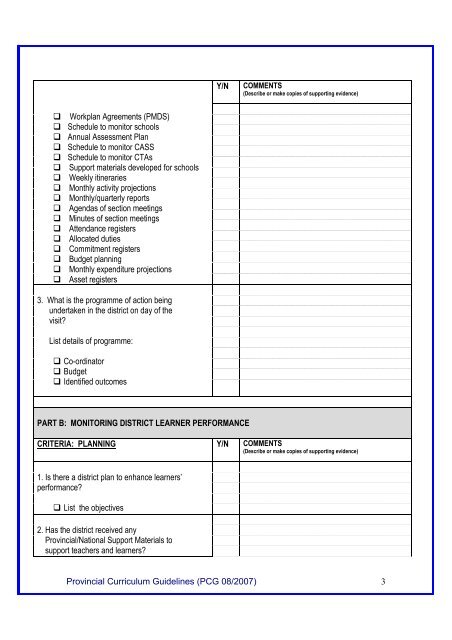 On-site Curriculum Support to Schools and Teachers