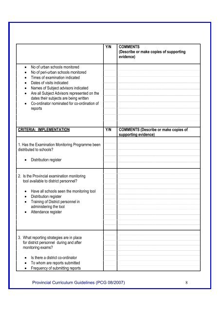 On-site Curriculum Support to Schools and Teachers