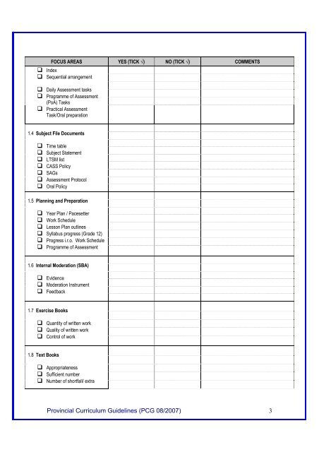 On-site Curriculum Support to Schools and Teachers