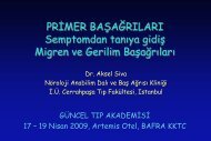 PRÄ°MER BAÅAÄRILARI Semptomdan tanÄ±ya gidiÅ Migren ve Gerilim ...