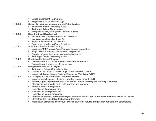 Third Quarter Performance Report for the period 1 April to 31 ...