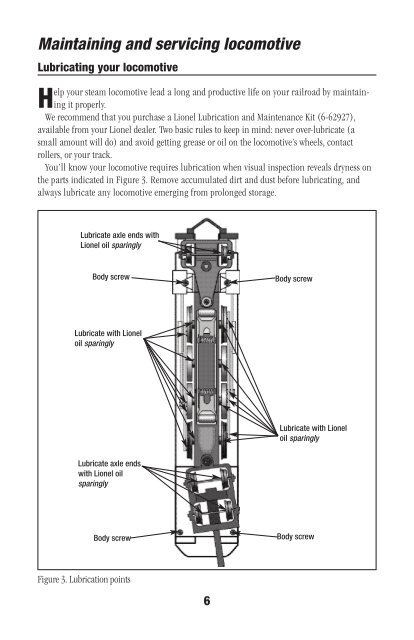 Operating your locomotive - Lionel