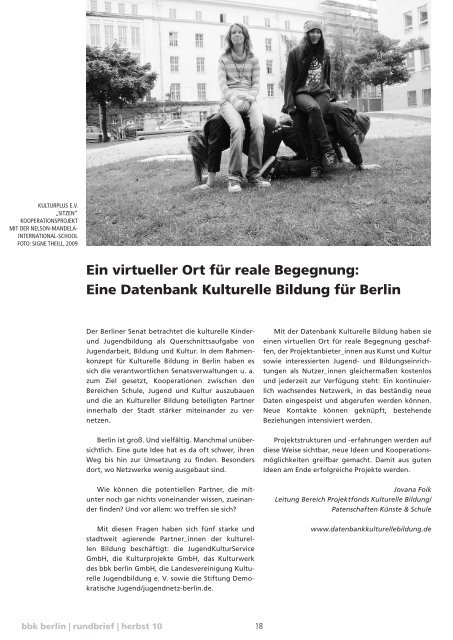 rundbrief - bbk bildungswerk