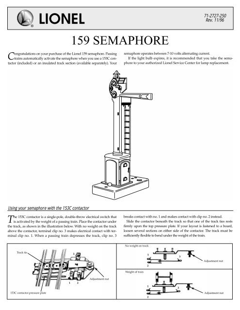 Lionel Postwar Bulb Replacement Chart