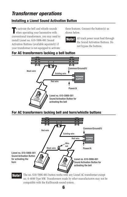 Lionel LionMaster SD-80/90 Diesel Locomotive Owner's Manual