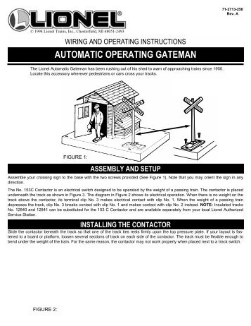 Automatic Operating Gateman - Lionel