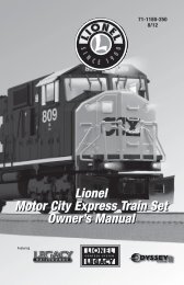lionel motor city express set