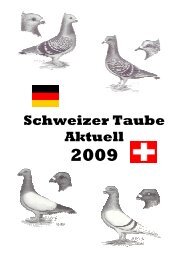 Schweizer Taube Aktuell vom März 2009