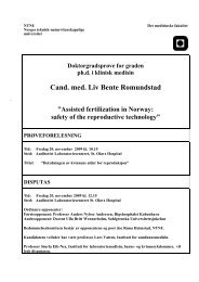 Assisted fertilization in Norway: safety of the reproductive technology