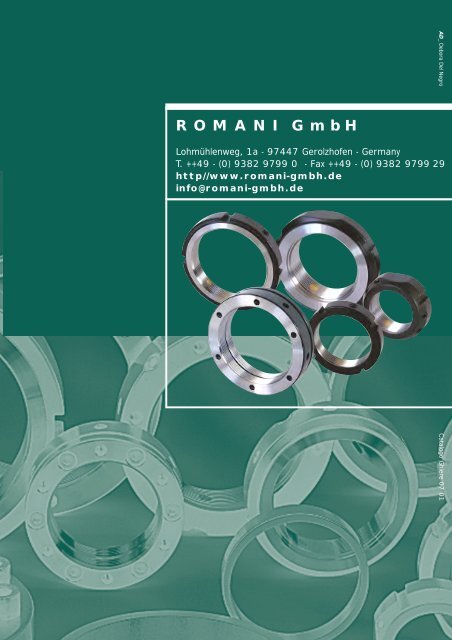 Wellenmuttern Lock Nuts - Romani GmbH