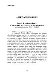 ADRIANA TEODORESCU Regula de trei complicatÄ. Compagnon ...