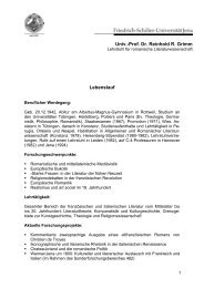 Univ.-Prof. Dr. Reinhold R. Grimm Lebenslauf