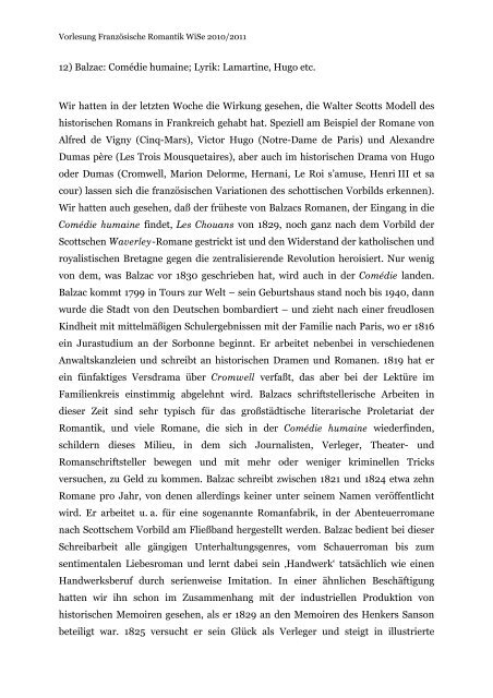 Vorlesung Romantik Text