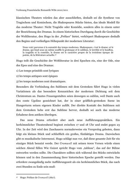 Vorlesung Romantik Text