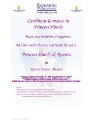 Caribbean Romance in Princess Hotels Princess Hotels & Resorts