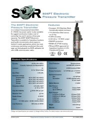 805PT Electronic Pressure Transmitter