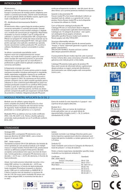 Catalog produse - Echipamente pentru automatizari industriale