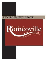 DEVELOPMENT UPDATE - Village of Romeoville