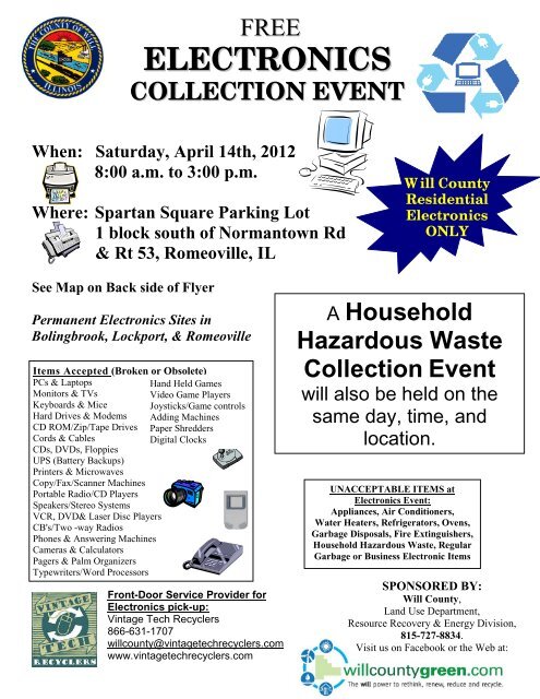 Household Hazardous Waste - Village of Romeoville