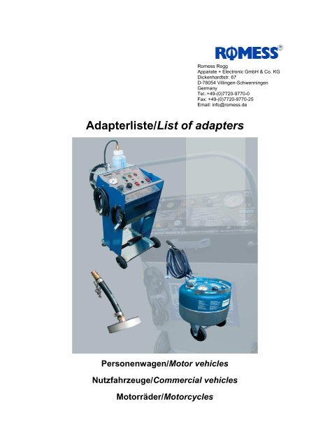 Romess Rogg Adapterliste_List_of_ Adapters.pdf - Romess Rogg
