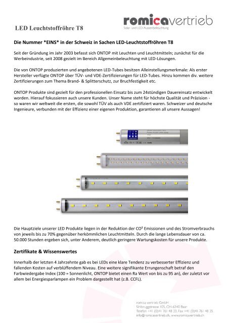 LED LeuchtstoffrÃ¶hre T8 - LED Leuchtmittel