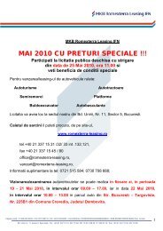 MAI 2010 CU PRETURI SPECIALE !!! - Romexterra Leasing IFN S.A.