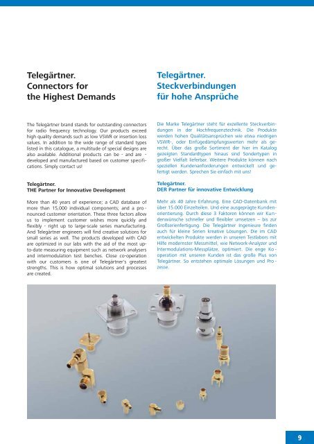 Product Catalogue Coaxial Connectors Produktkatalog ... - Romkatel