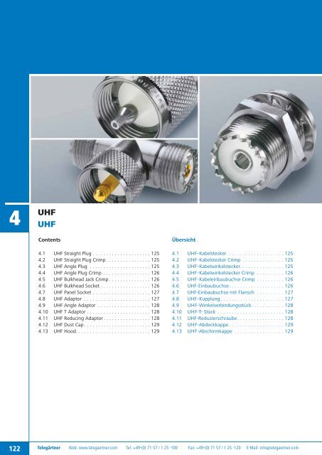 Product Catalogue Coaxial Connectors Produktkatalog ... - Romkatel