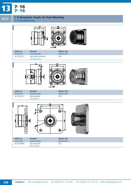 Product Catalogue Coaxial Connectors Produktkatalog ... - Romkatel