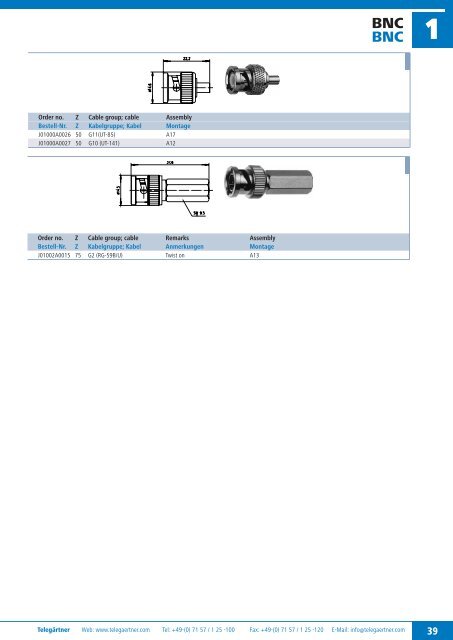 Product Catalogue Coaxial Connectors Produktkatalog ... - Romkatel