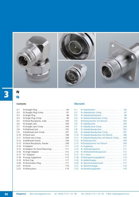 Product Catalogue Coaxial Connectors Produktkatalog ... - Romkatel