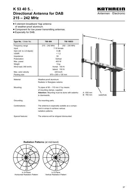 Druckschrift 9981.0190, Broadcast Antenna Systems - Romkatel