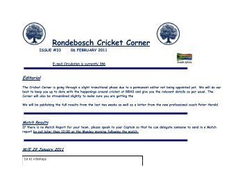 Cricket Corner 33 - 7 February 2011.pdf - Rondebosch Boys
