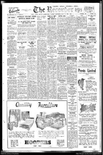 Edition from Friday 6th July 1951 - The Roneberg's of Cairns Home ...