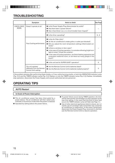 OPERATING MANUAL R410A - Fujitsu General