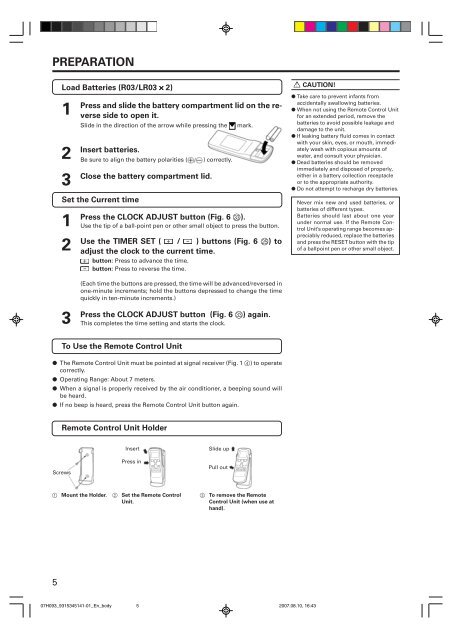 OPERATING MANUAL R410A - Fujitsu General