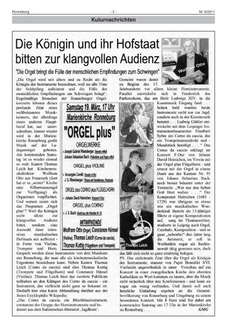 Ronneburger Anzeiger 06/2011 - der Stadt Ronneburg / Thüringen