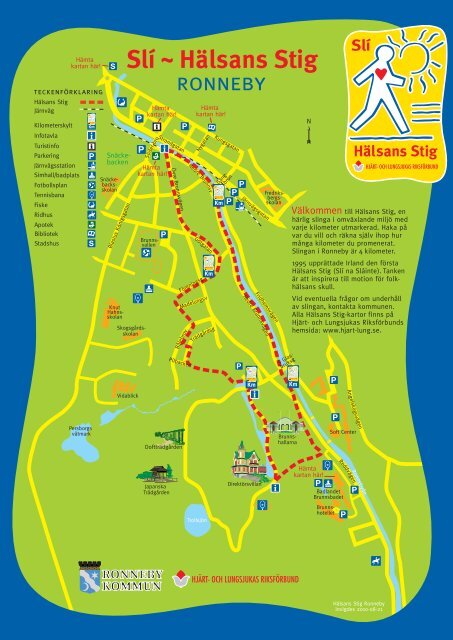 Karta HÃ¤lsans stig - Ronneby kommun