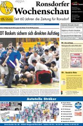 Ausgabe Nr. 18 vom 30.4.2013 - Ronsdorfer Wochenschau