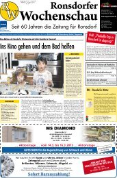 Ausgabe Nr. 11 vom 13.3.2013 - Ronsdorfer Wochenschau