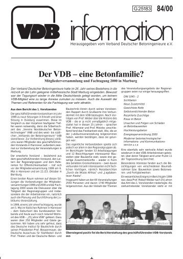 eine Betonfamilie? - Verband Deutscher Betoningenieure