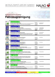 Fahrzeugreinigung - Halag Chemie AG