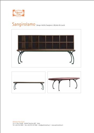 Sangirolamo Design: Achille Castglioni e Michele De Lucchi - room.Su