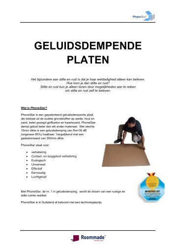 Download hier de Phonestar brochure - Roommade